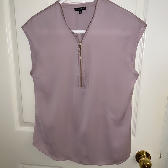 Dynamite Pale Pink Work Blouse - Picture 1 of 5
